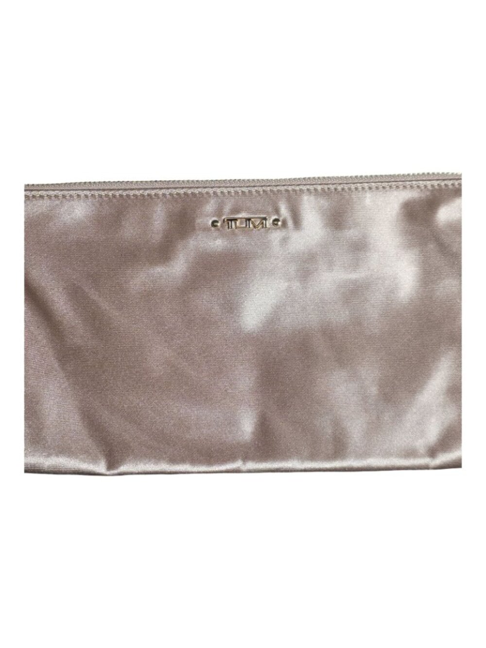 Tumi Rose Gold Metallic Zip Top Pouch - Picture 3 of 8
